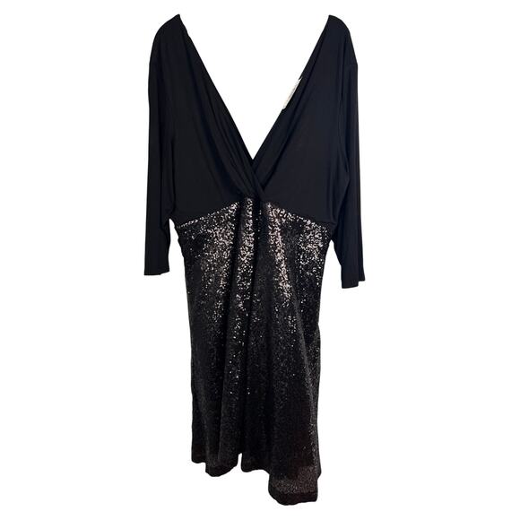 NWT Torrid Womens 20 Plus Sequin Skater Dress Party Holiday Cocktail LBD Glam‎ - Picture 1 of 14